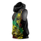 Personalised Jawaiian Reggae Sleeveless Hoodie Afro-Polynesian Style - African Pride
