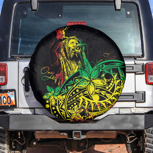 Personalised Jawaiian Reggae Spare Tire Cover Afro-Polynesian Style