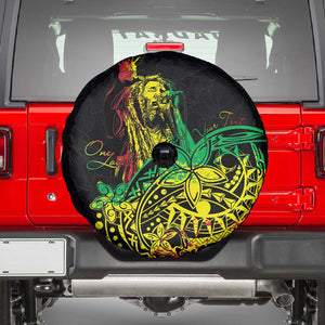 Personalised Jawaiian Reggae Spare Tire Cover Afro-Polynesian Style