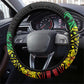 Jawaiian Reggae Steering Wheel Cover Afro-Polynesian Style