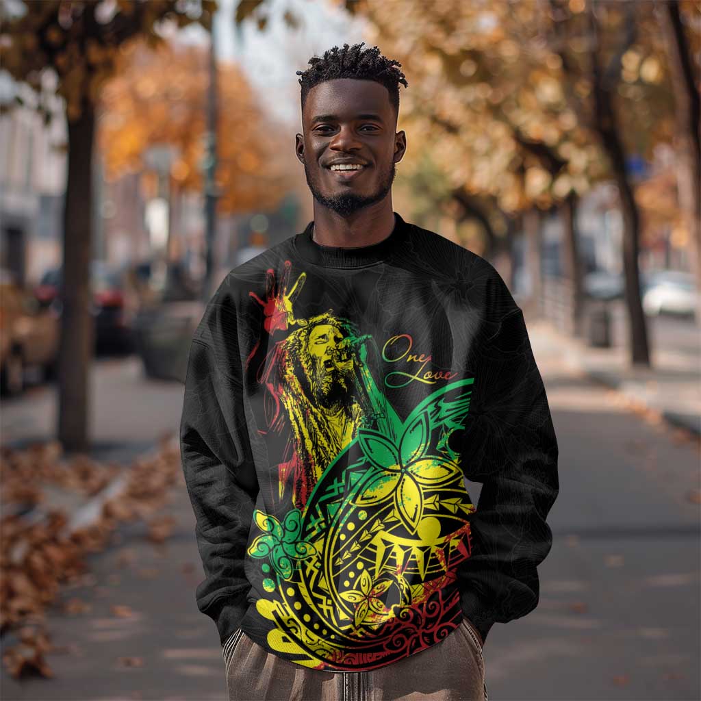 Personalised Jawaiian Reggae Sweatshirt Afro-Polynesian Style