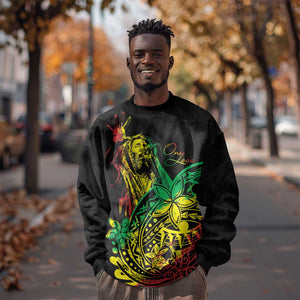 Personalised Jawaiian Reggae Sweatshirt Afro-Polynesian Style