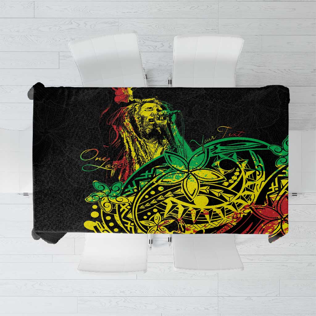 Personalised Jawaiian Reggae Tablecloth Afro-Polynesian Style