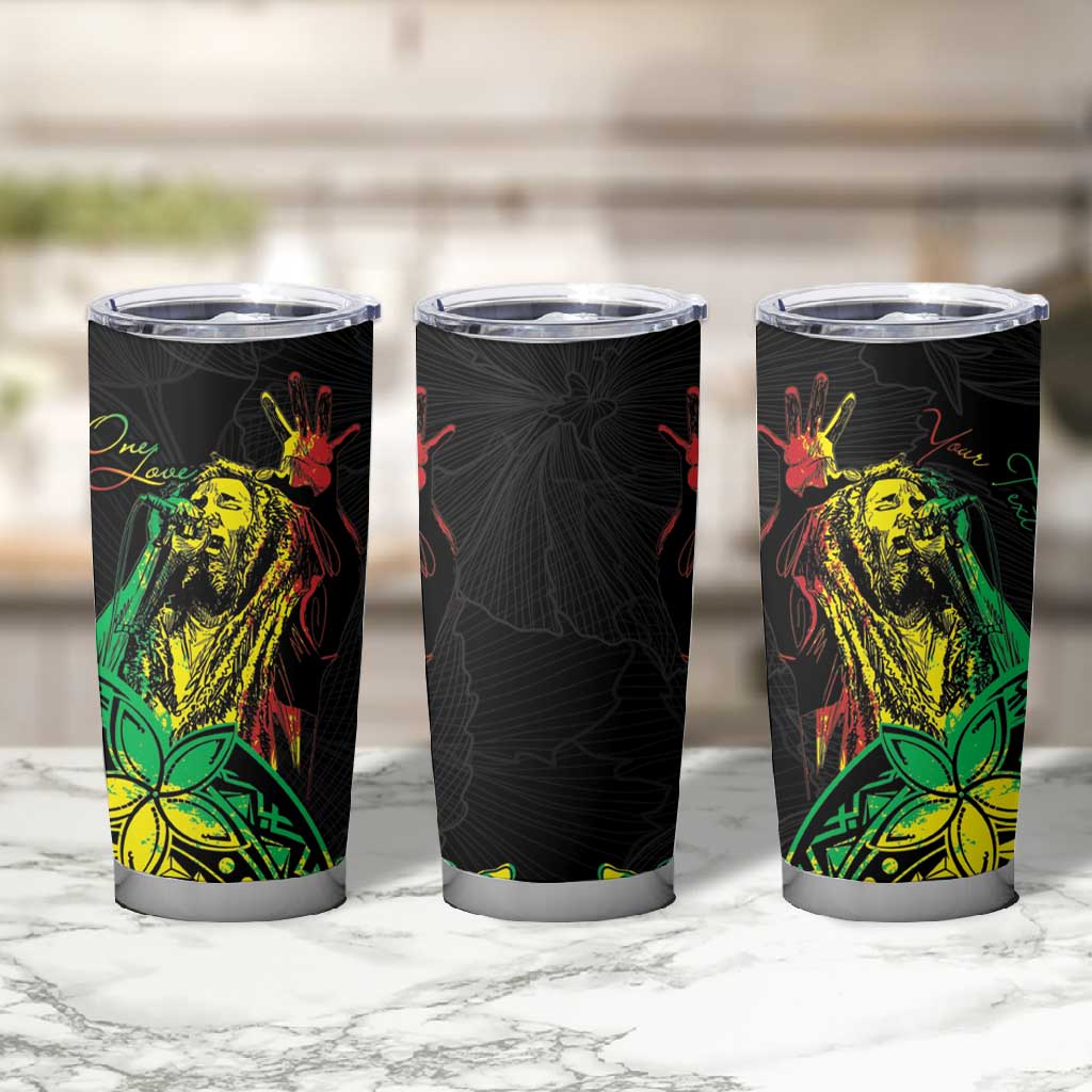 Personalised Jawaiian Reggae Tumbler Cup Afro-Polynesian Style