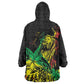Personalised Jawaiian Reggae Wearable Blanket Hoodie Afro-Polynesian Style