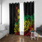 Personalised Jawaiian Reggae Window Curtain Afro-Polynesian Style