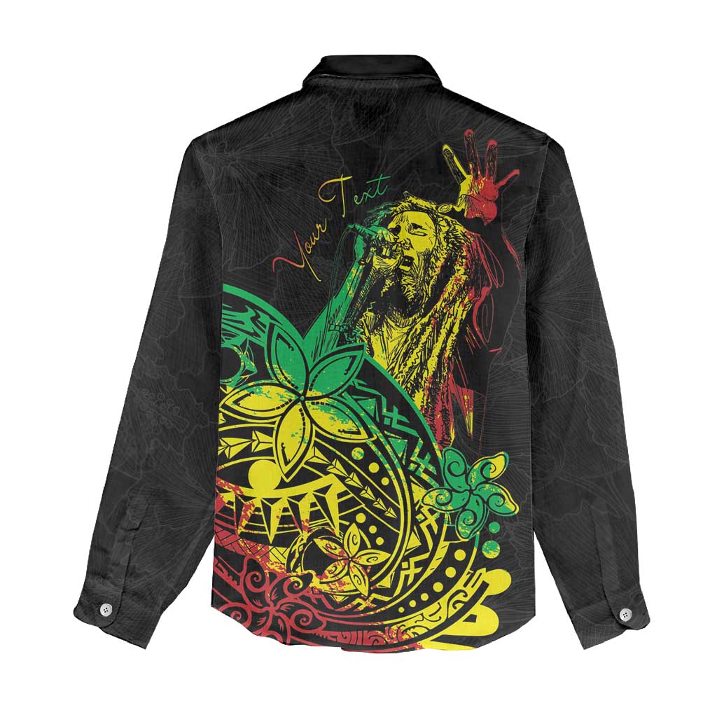Personalised Jawaiian Reggae Women Casual Shirt Afro-Polynesian Style LT7