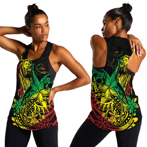 Personalised Jawaiian Reggae Women Racerback Tank Afro-Polynesian Style