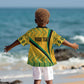 Personalised Jamaica Kid Hawaiian Shirt Kente Pattern Basic - Yellow