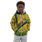 Personalised Jamaica Kid Hoodie Kente Pattern Basic - Yellow