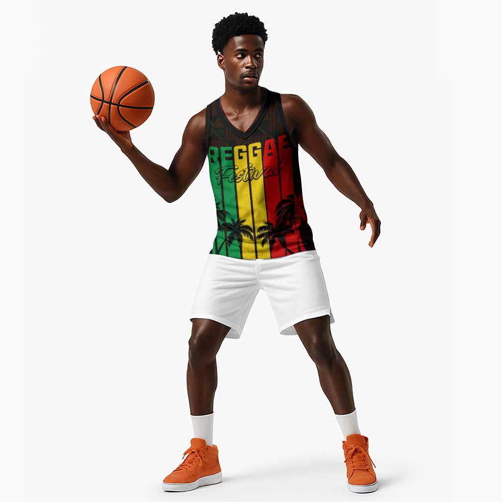 Personalised Jamaica Basketball Jersey Reggae Festival Bob Marley Abstract Portrait - African Pride