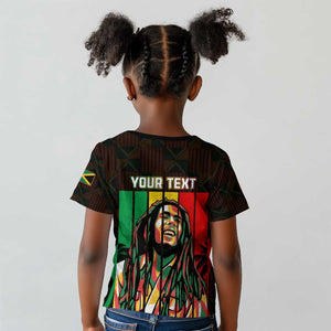 Personalised Jamaica Kid T shirt Reggae Festival Bob Marley Abstract Portrait