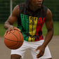 Personalised Jamaica Sleeveless Hoodie Reggae Festival Bob Marley Abstract Portrait - African Pride