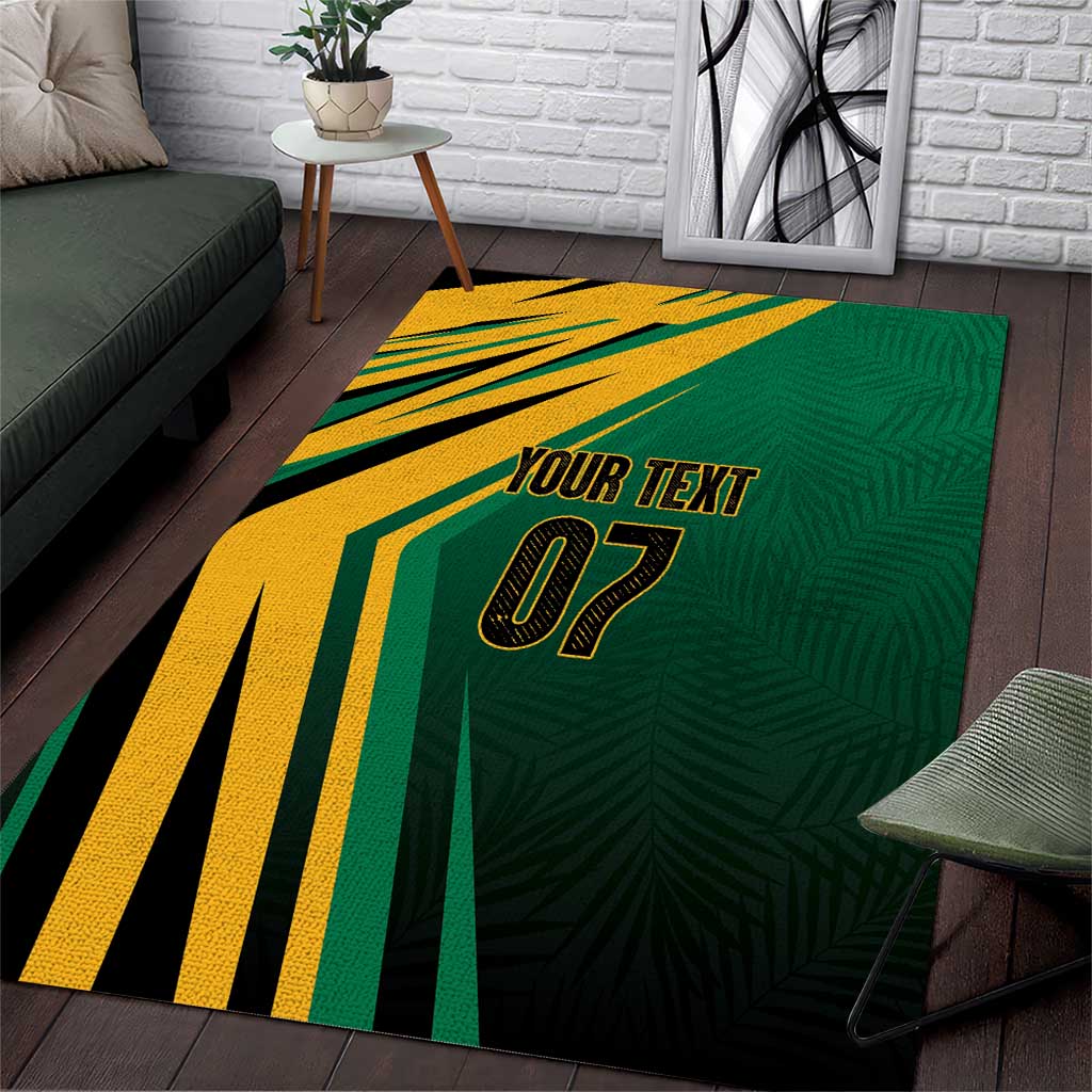 Afro-Jamaican Tropical Palm Personalized Area Rug - African Pride