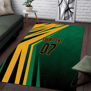 Afro-Jamaican Tropical Palm Personalized Area Rug - African Pride