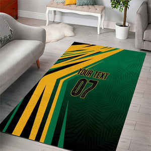 Afro-Jamaican Tropical Palm Personalized Area Rug - African Pride
