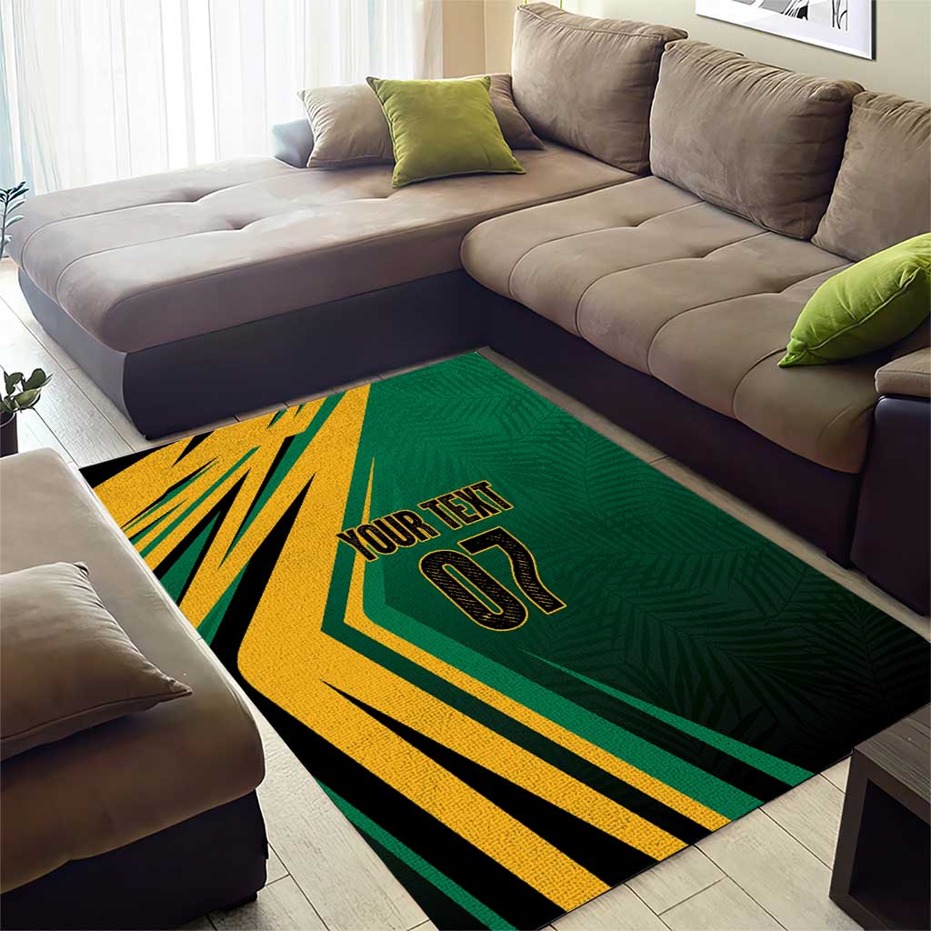 Afro-Jamaican Tropical Palm Personalized Area Rug - African Pride