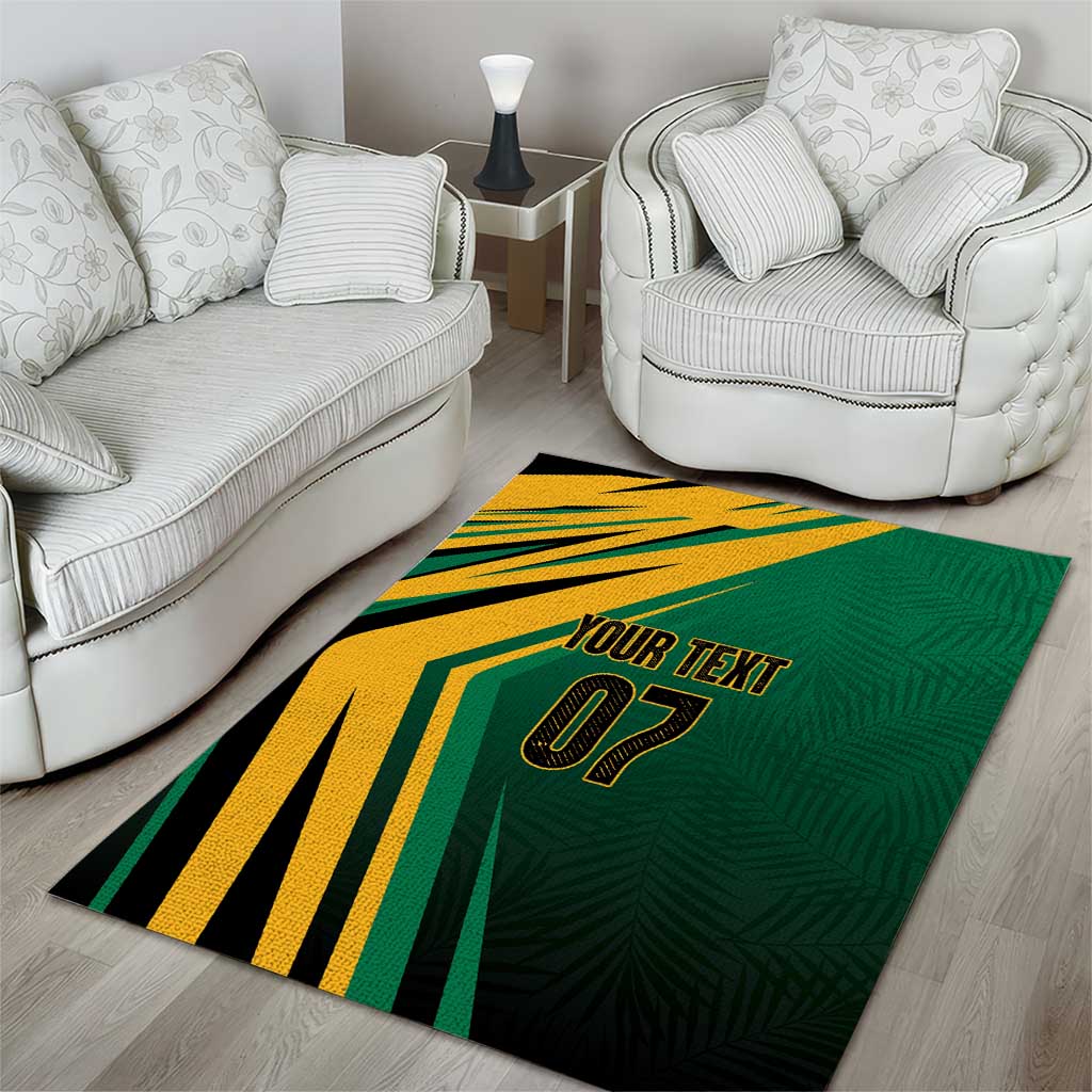Afro-Jamaican Tropical Palm Personalized Area Rug - African Pride