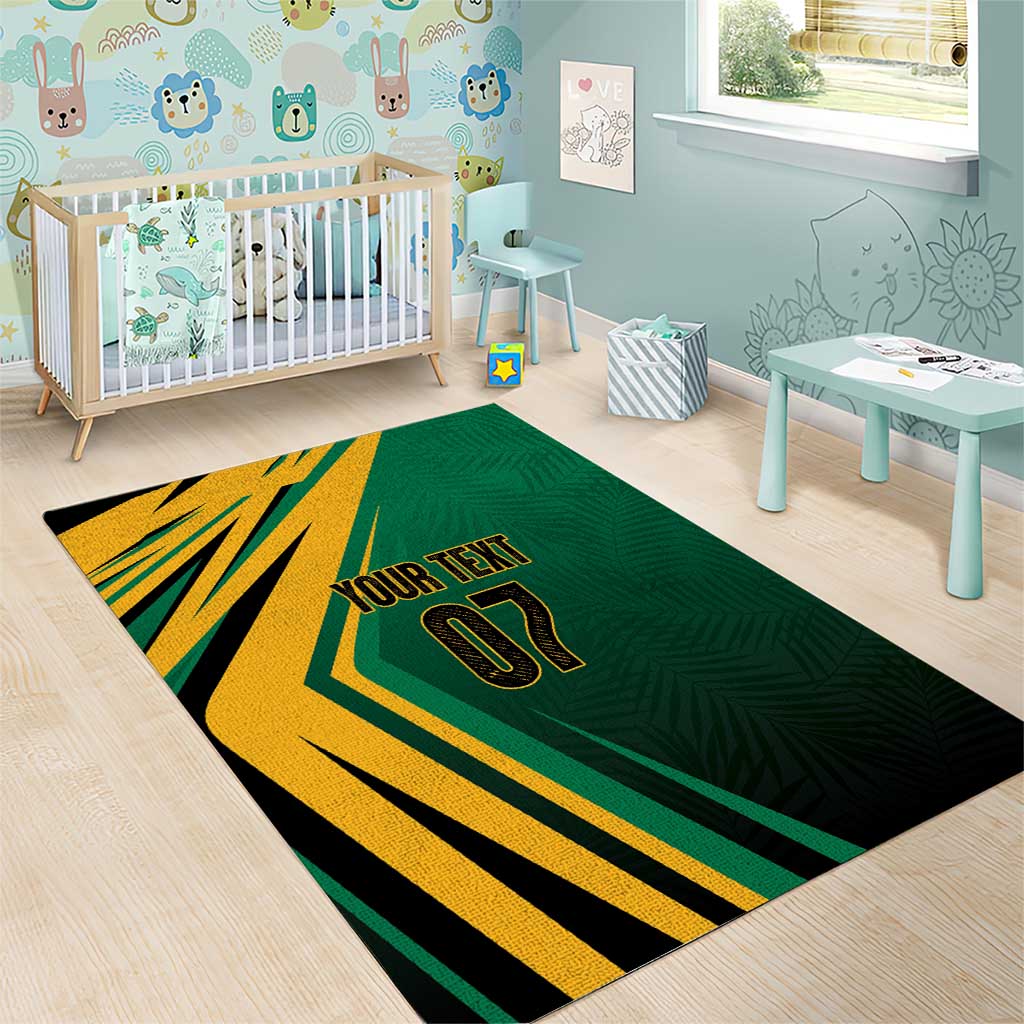 Afro-Jamaican Tropical Palm Personalized Area Rug - African Pride