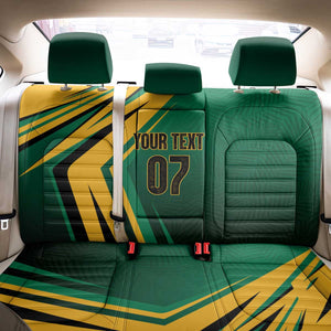 Afro-Jamaican Tropical Palm Personalized Back Car Seat Cover - African Pride