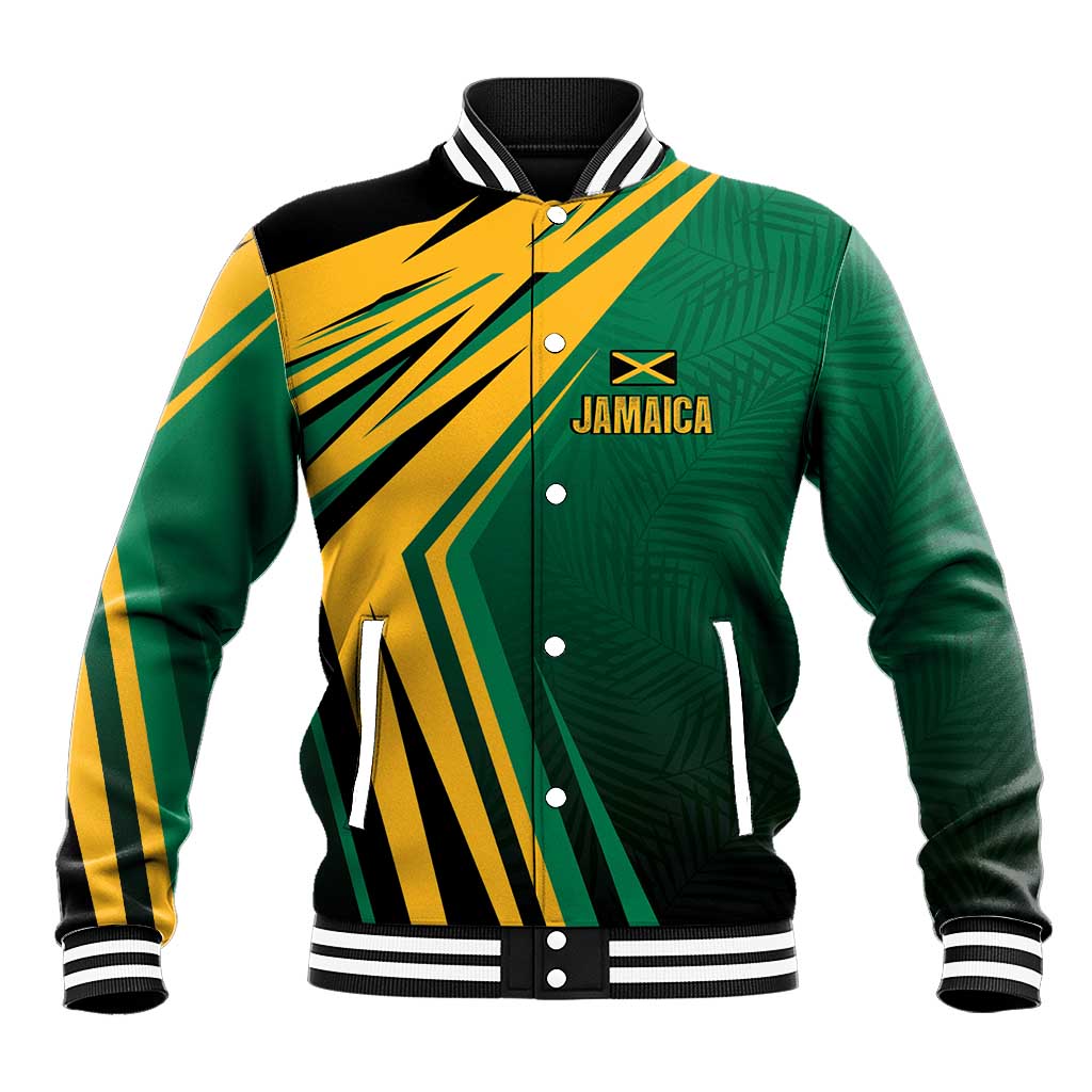Afro-Jamaican Tropical Palm Personalized Baseball Jacket - African Pride