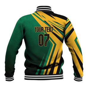Afro-Jamaican Tropical Palm Personalized Baseball Jacket - African Pride