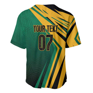 Afro-Jamaican Tropical Palm Personalized Baseball Jersey - African Pride