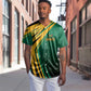 Afro-Jamaican Tropical Palm Personalized Baseball Jersey - African Pride