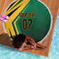 Afro-Jamaican Tropical Palm Personalized Beach Blanket - African Pride