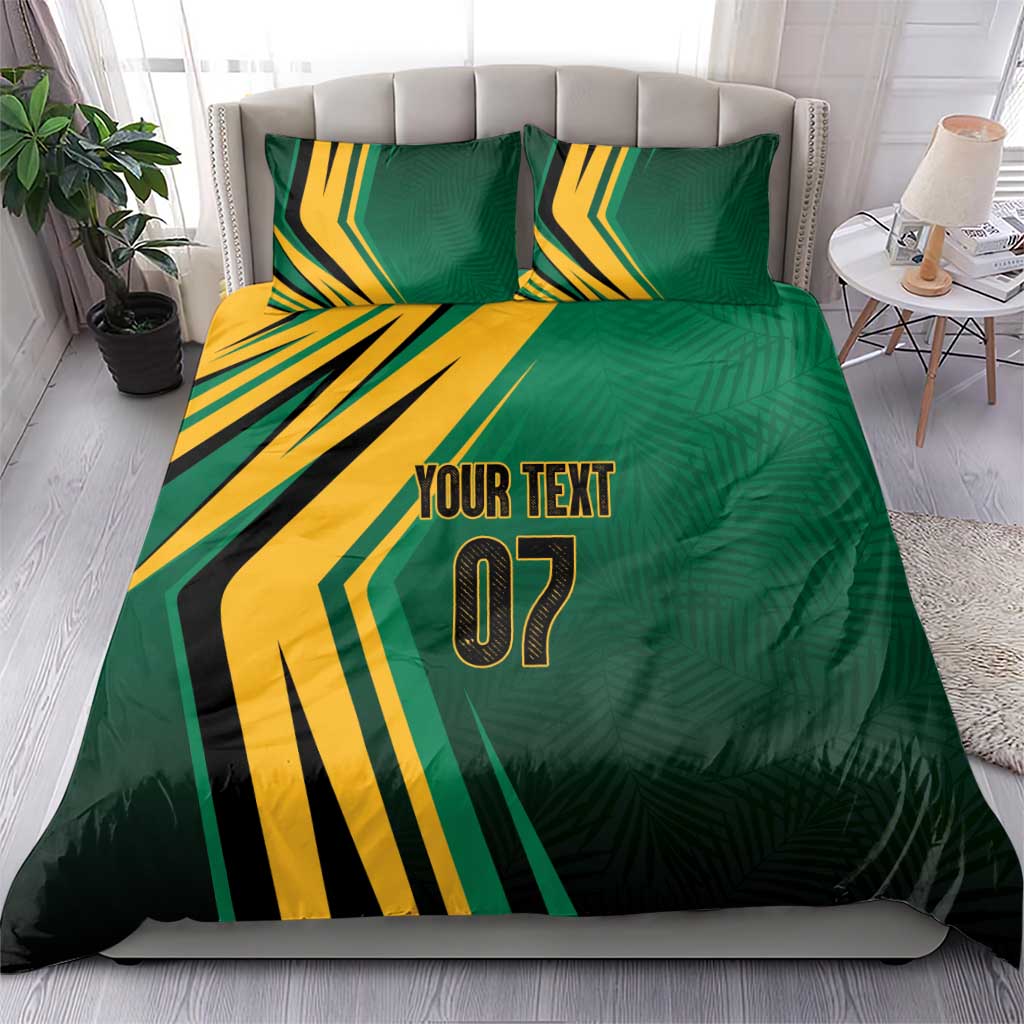 Afro-Jamaican Tropical Palm Personalized Bedding Set - African Pride
