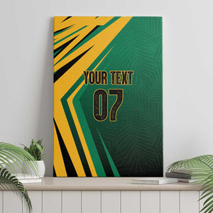 Afro-Jamaican Tropical Palm Personalized Canvas Wall Art - African Pride