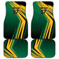 Afro-Jamaican Tropical Palm Personalized Car Mats - African Pride