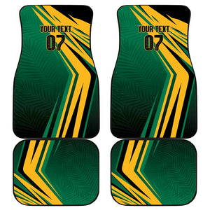Afro-Jamaican Tropical Palm Personalized Car Mats - African Pride