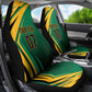 Afro-Jamaican Tropical Palm Personalized Car Seat Cover - African Pride