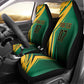 Afro-Jamaican Tropical Palm Personalized Car Seat Cover - African Pride
