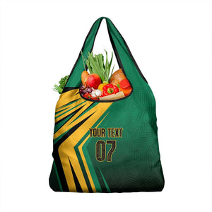 Afro-Jamaican Tropical Palm Personalized Grocery Bag - African Pride