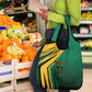 Afro-Jamaican Tropical Palm Personalized Grocery Bag - African Pride