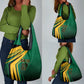Afro-Jamaican Tropical Palm Personalized Grocery Bag - African Pride