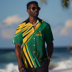 Afro-Jamaican Tropical Palm Personalized Hawaiian Shirt - African Pride