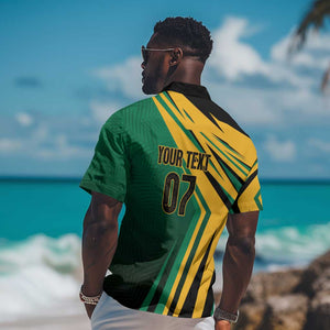 Afro-Jamaican Tropical Palm Personalized Hawaiian Shirt - African Pride