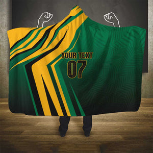 Afro-Jamaican Tropical Palm Personalized Hooded Blanket - African Pride