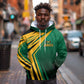 Afro-Jamaican Tropical Palm Personalized Hoodie - African Pride