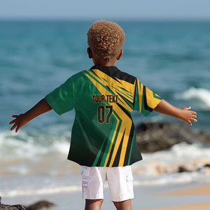 Afro-Jamaican Tropical Palm Personalized Kid Hawaiian Shirt - African Pride