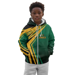 Afro-Jamaican Tropical Palm Personalized Kid Hoodie - African Pride
