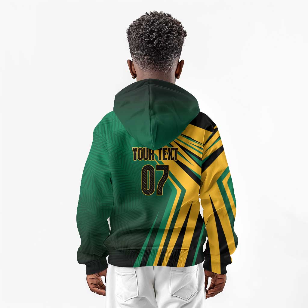 Afro-Jamaican Tropical Palm Personalized Kid Hoodie - African Pride