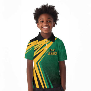 Afro-Jamaican Tropical Palm Personalized Kid Polo Shirt - African Pride