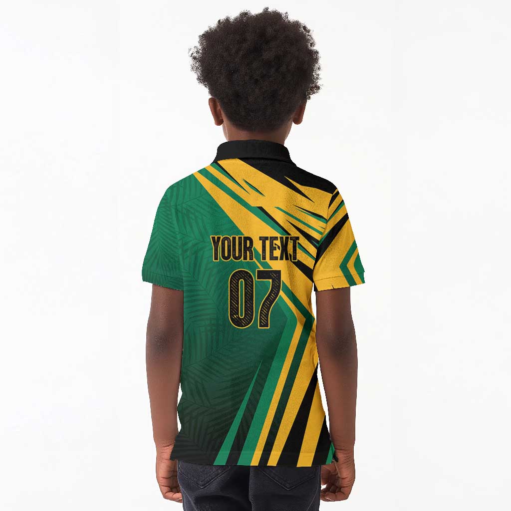Afro-Jamaican Tropical Palm Personalized Kid Polo Shirt - African Pride