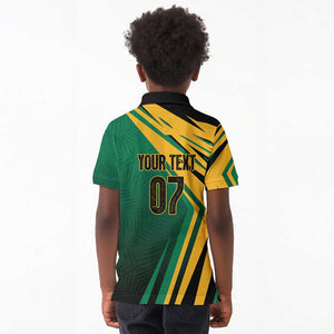 Afro-Jamaican Tropical Palm Personalized Kid Polo Shirt - African Pride