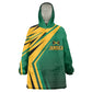 Afro-Jamaican Tropical Palm Personalized Kid Wearable Blanket Hoodie - African Pride