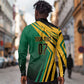 Afro-Jamaican Tropical Palm Personalized Long Sleeve Button Shirt - African Pride